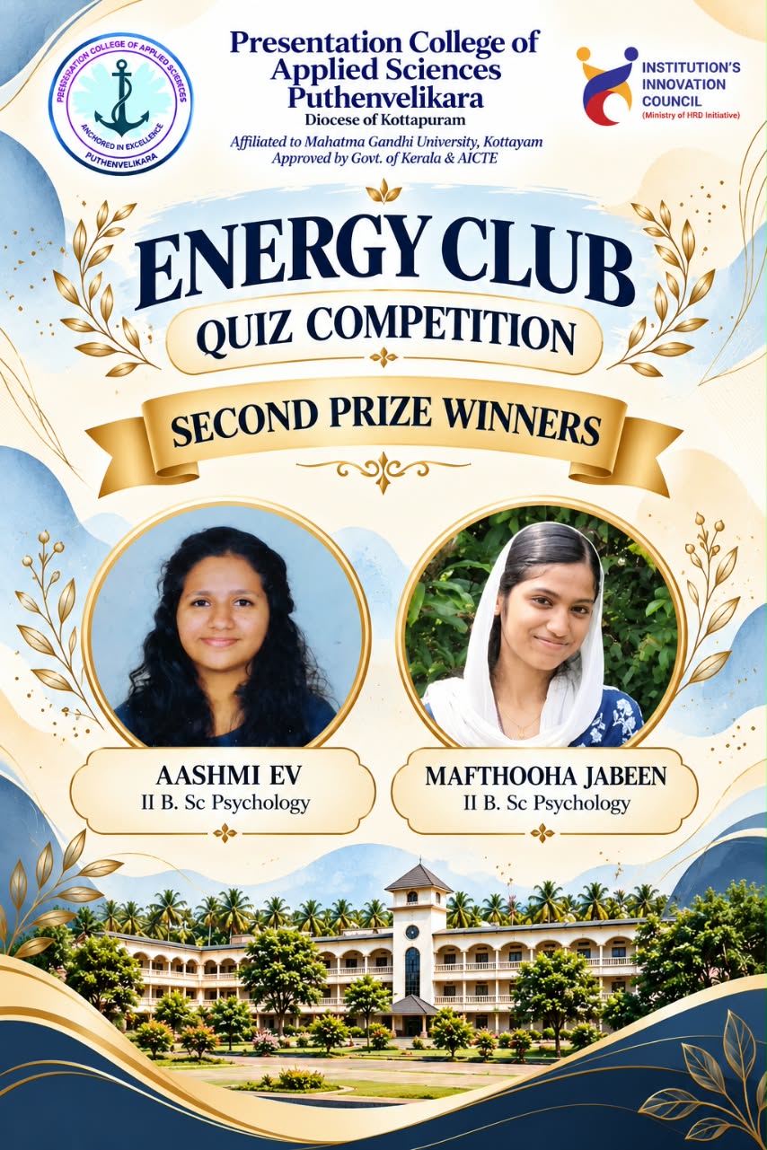 Energy Club Quiz Competition Winners