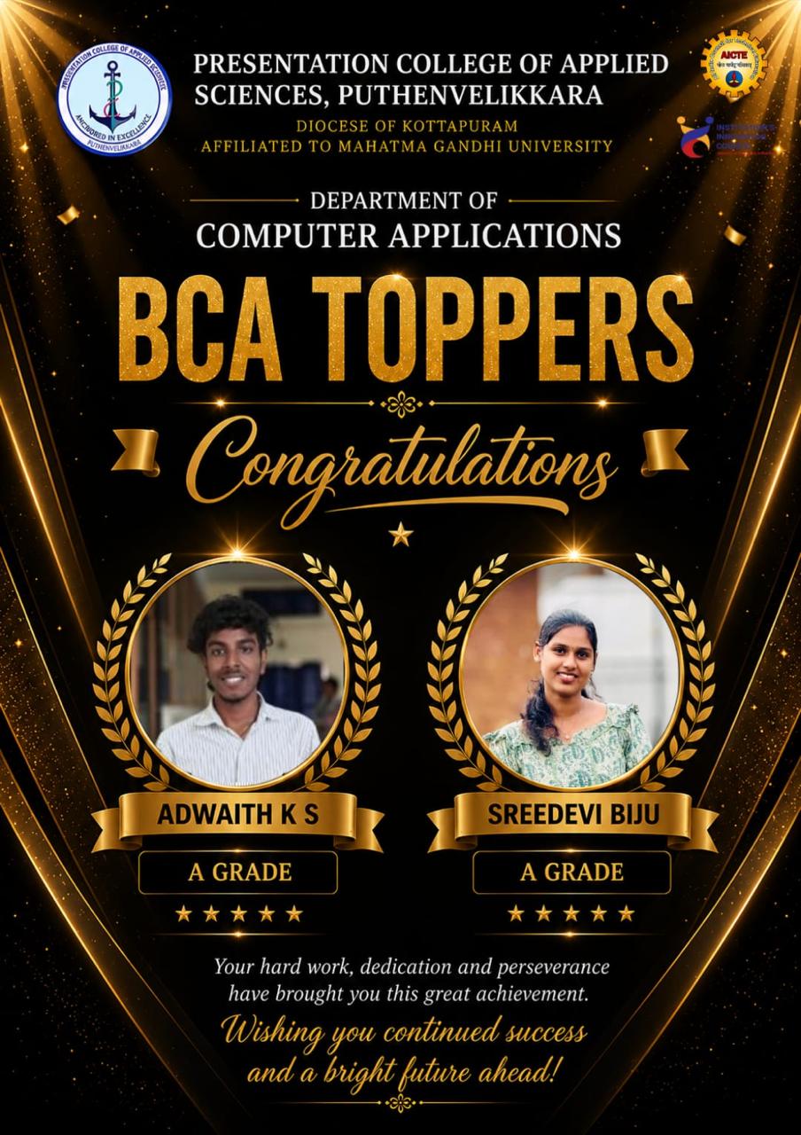 DEPARTMENT OF COMPUTER APPLICATION
