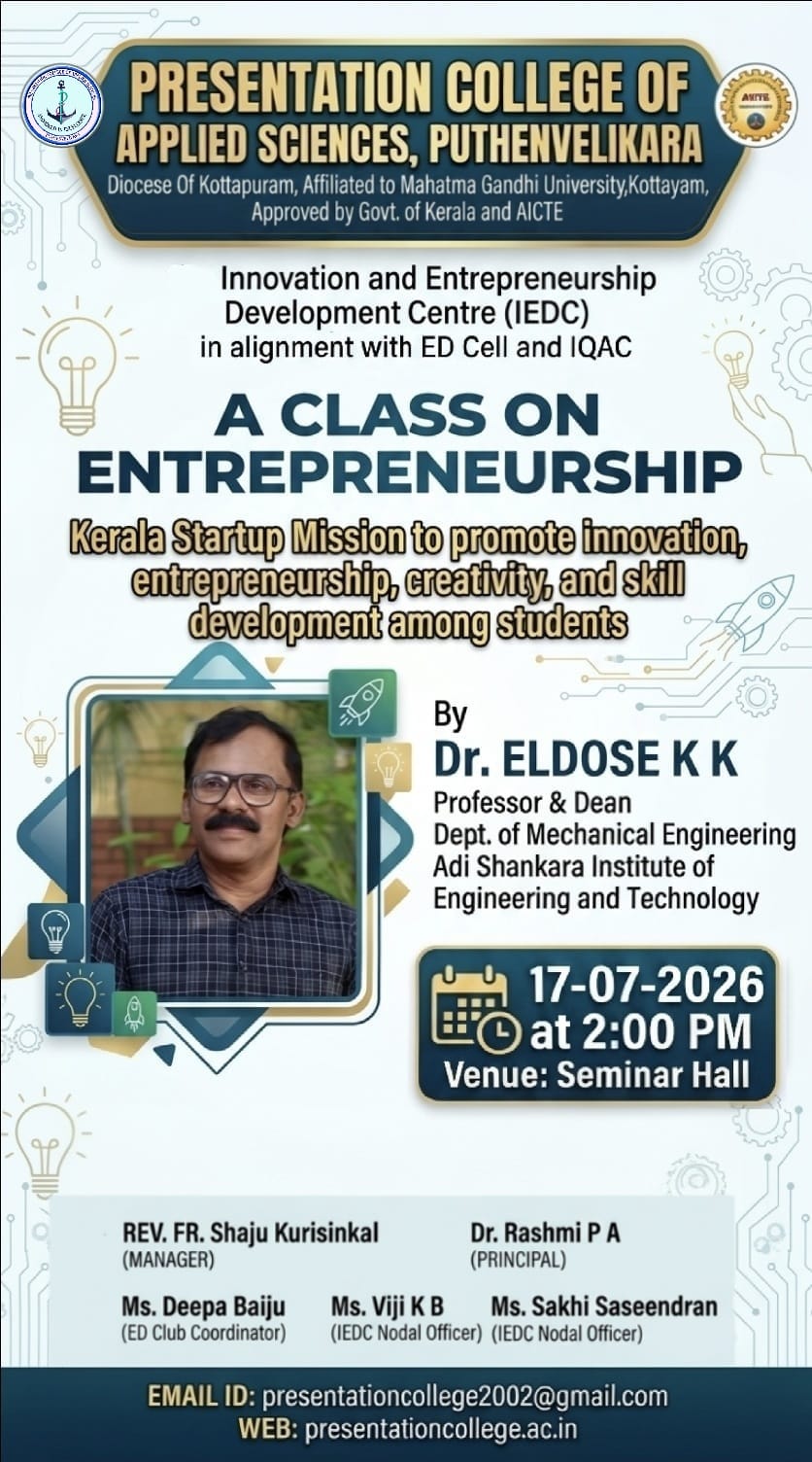 A CLASS ON ENTREPRENEURSHIP